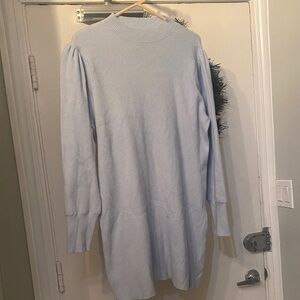 H&M Light Blue Ribbed Knit Dress